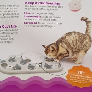 Catstages Nina Ottosson Interactive Cat Treat Puzzle and Feeder Toy